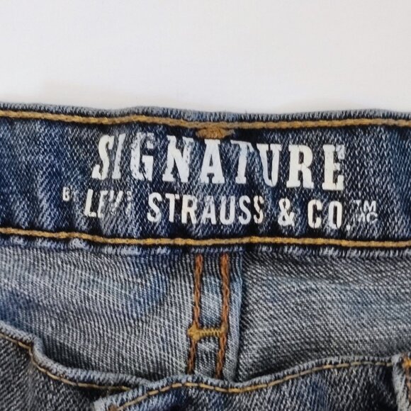 Signature by Levi Strauss jeans slim straight blue men's size 36 - Picture 6 of 12
